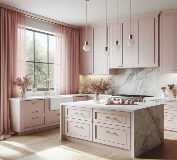 Pink Kitchen Cabinets
