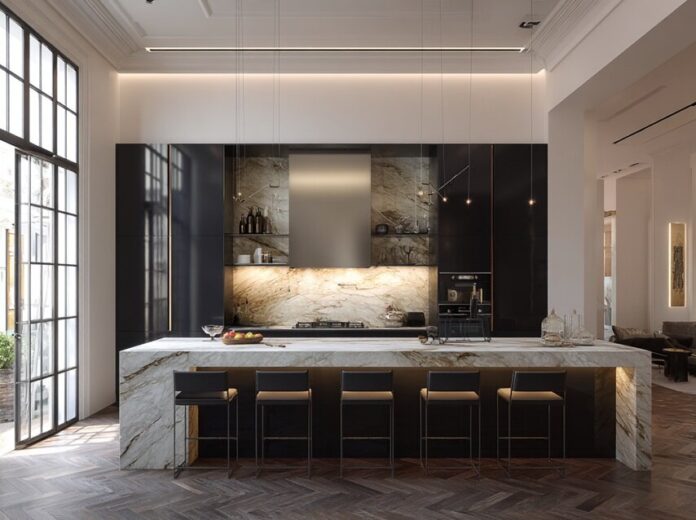 Black Kitchen Cabinets